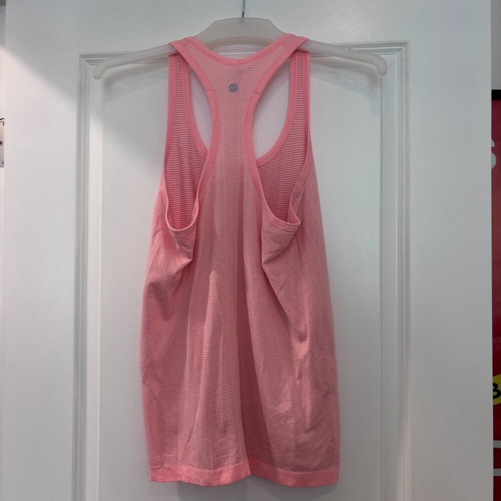 Lululemon Swiftly Tech Racerback Tank Top 2.0 Hip Length Light Pink - Picture 6 of 6